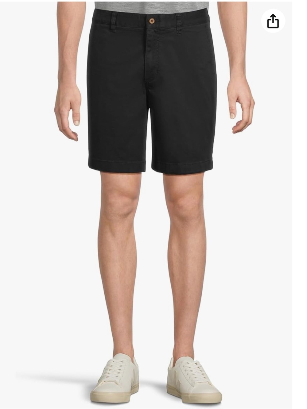 Tommy Bahama Black Boracay Chino Shorts 9-inch inseam Size 35 waist